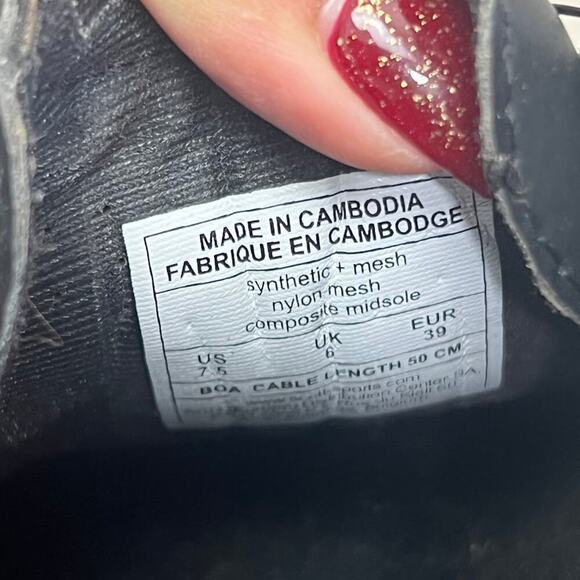 SCOTT BOA Cable length 50 cm black cycle spin shoes with spd clips Men size 7.5 - Picture 7 of 8